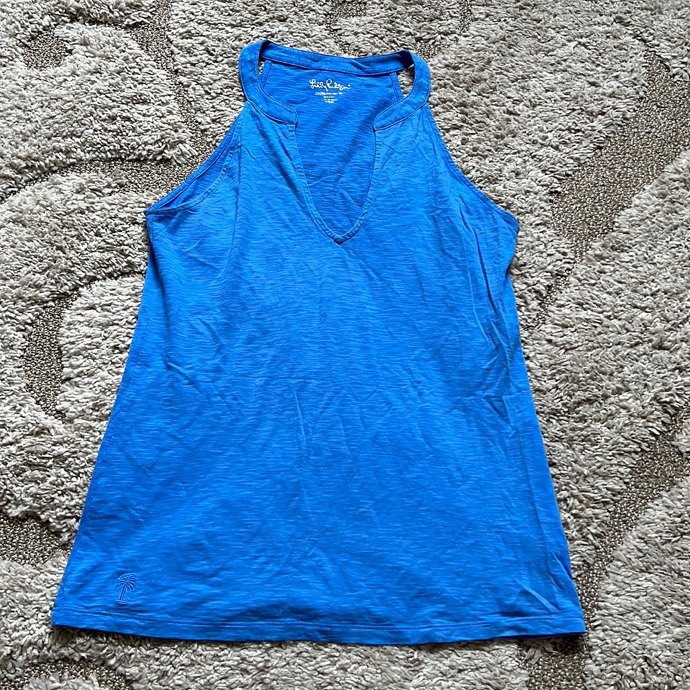 Small Lilly Pulitzer Arya Tank Top Iris Blue Resort S